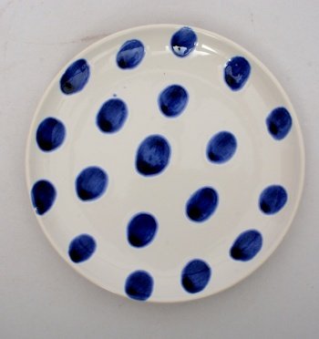 17CM 0.264KG BLANC BLEU GRES
