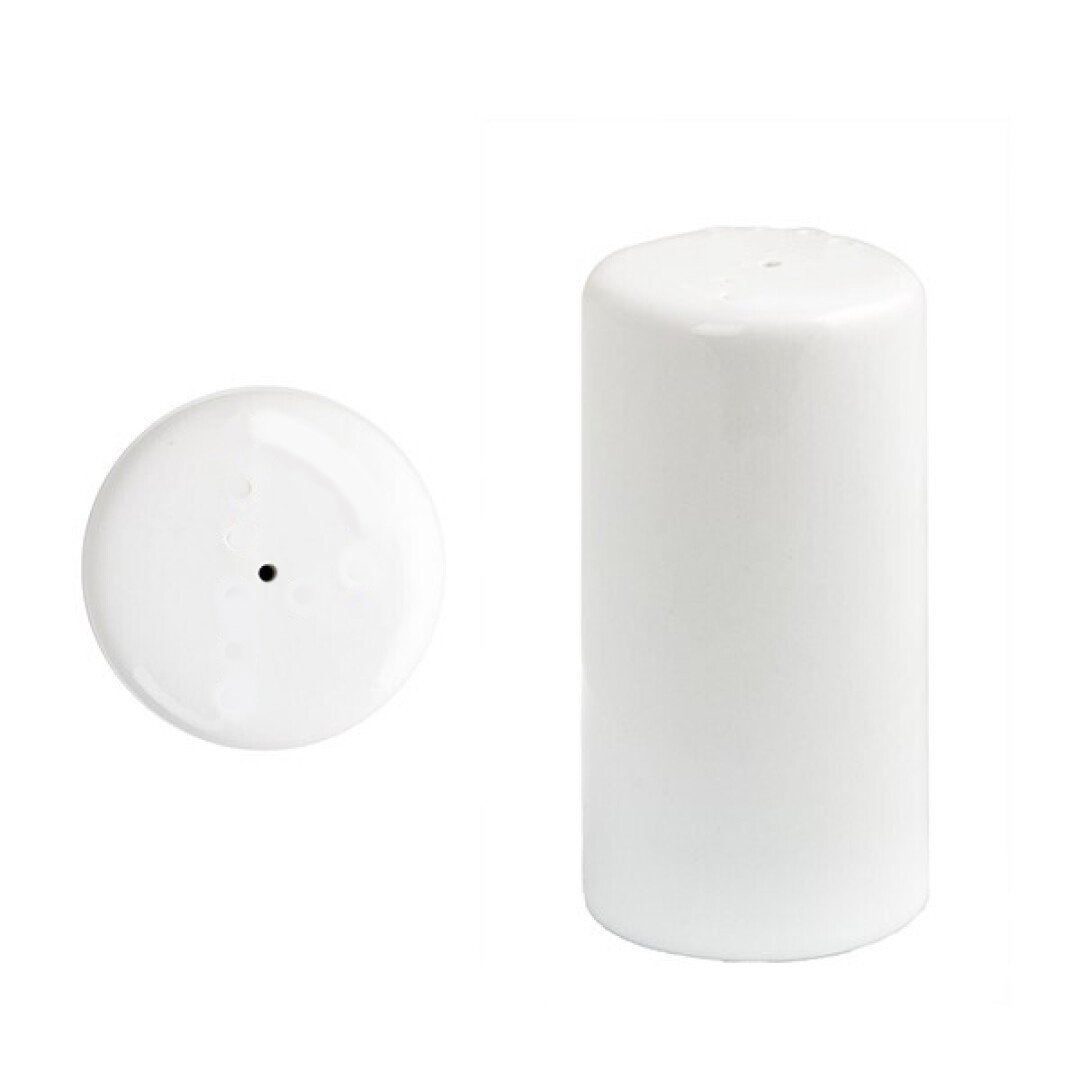 163-0033  POIVIERE 8X4CM 0,074KG BLANC CERAMIQUE