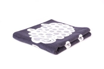 70X130CM 0.447KG GRIS BLANC COTON