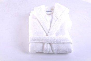 PEIGNOIR CAPUCHE TAILLE M 0,998KG BLANC COTON