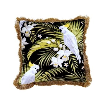 54447 COUSSIN 45X45 CM 0.632 KG NOIR VERT