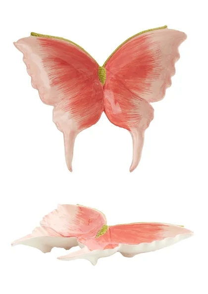 6356895 DISH  26,5x24,5x3,5 cm 0.401KG ROSE CERAMIQUE