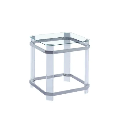 CS-1134-1  50X50X55CM 11,7KG ARGENTE VERRE METAL
