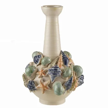 39506 VASE 32X39CM 2,824KG BEIGE CERAMIQUE
