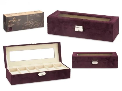85500 RANGEMENT30X 11.5CM 0.591 KG  MAUVE VELOUR